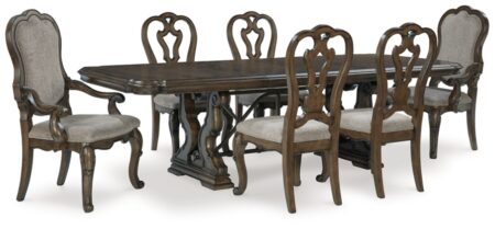 maylee dining table and 6 chairs