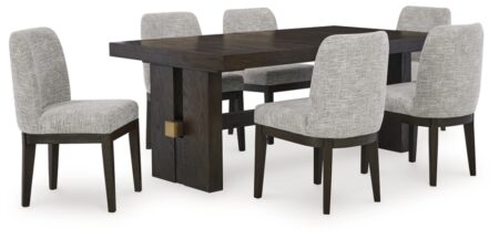 burkhaus dining table and 6 chairs